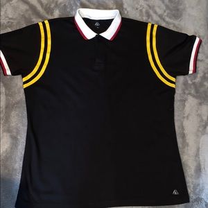 Black polo shirt